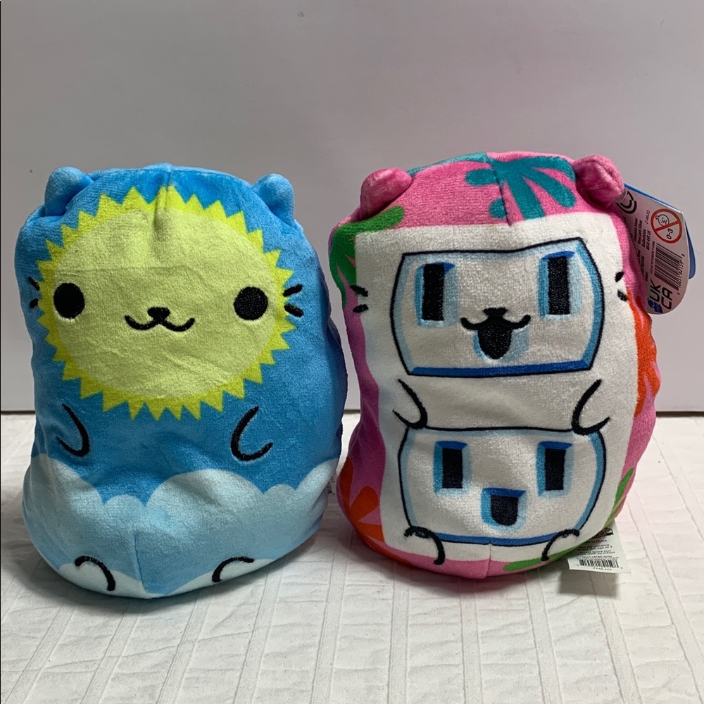 Cats vs Pickles “Nimbus” & “Zap” Chonks Plush Pair